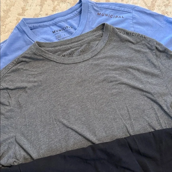 Municipal cotton/modal performance tees- Mens Large (x6) - Picture 8 of 9